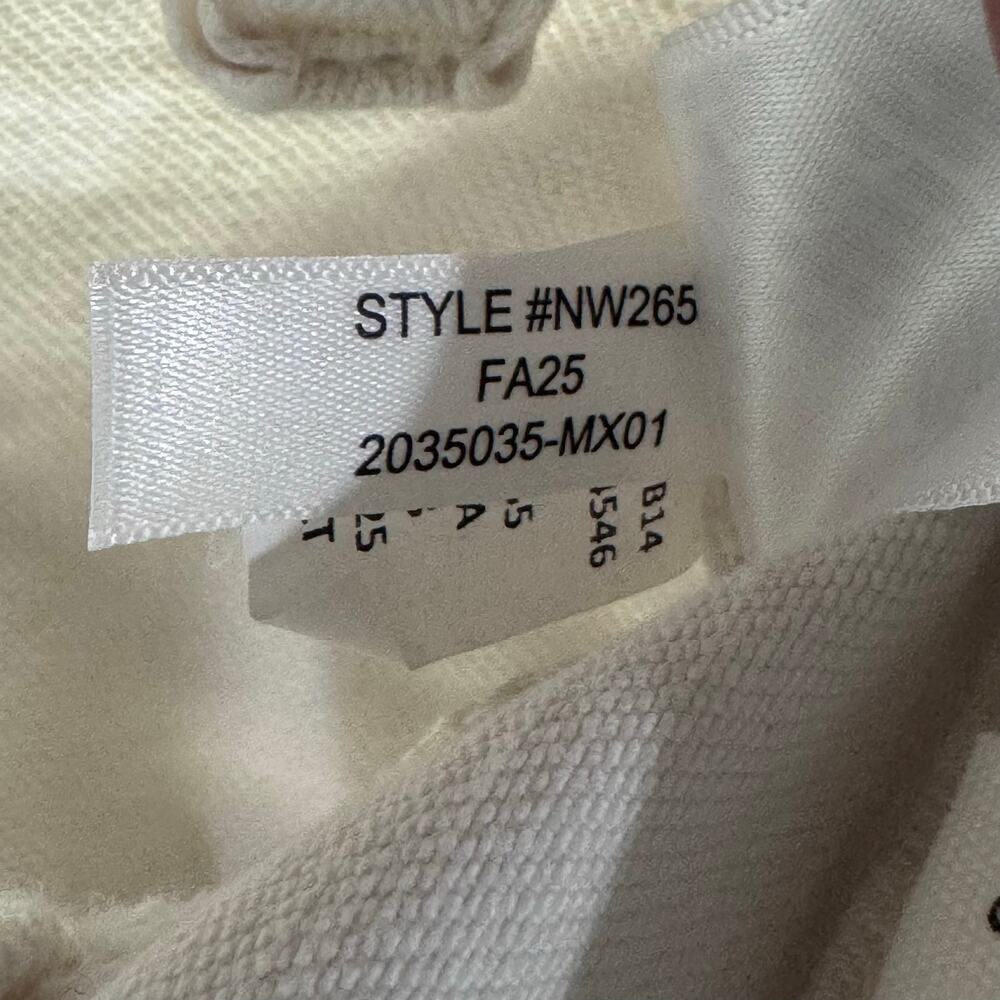 Madewell Flared Wide-Leg Cropped Jeans High Rise Vintage Ivory Size 28 NWT - Picture 9 of 14